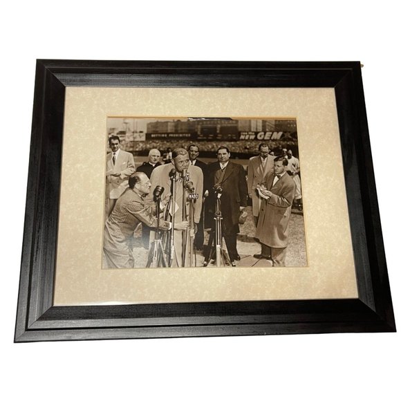 Babe Ruth Farewell Speech Address Vintage NY New York Yankees Framed Print MLB - Picture 1 of 13
